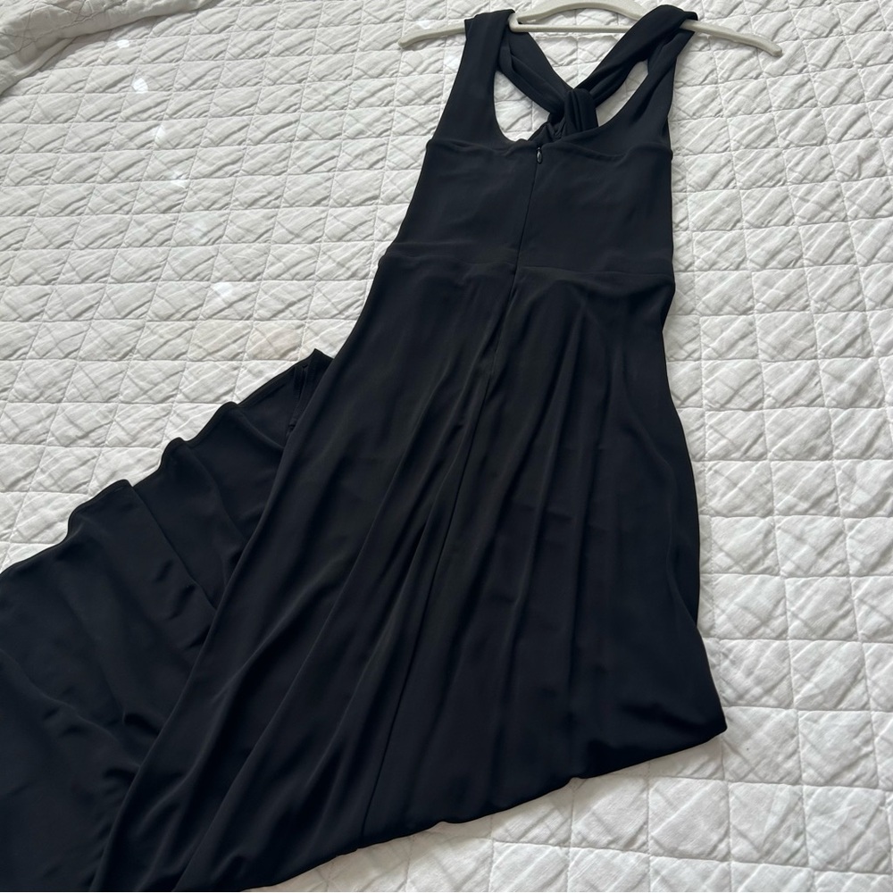 Diane von Furstenberg Neely Ruched Cutout Jersey Midi Dress in Black - Picture 12 of 14